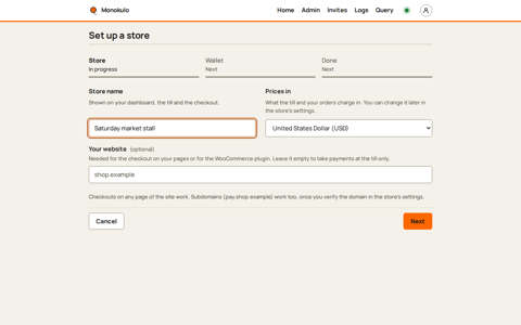 Store no site no javascript, Desktop, light