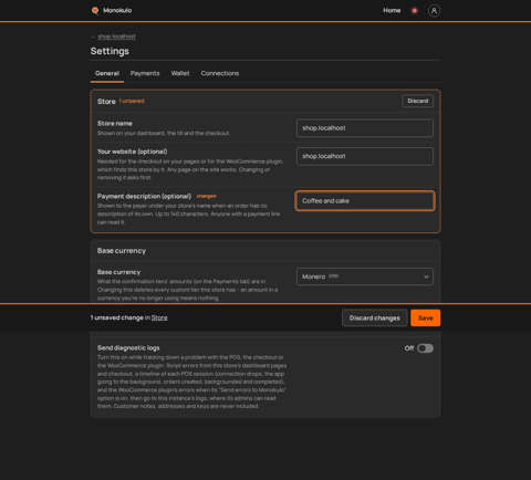 Store settings dirty, Desktop, dark