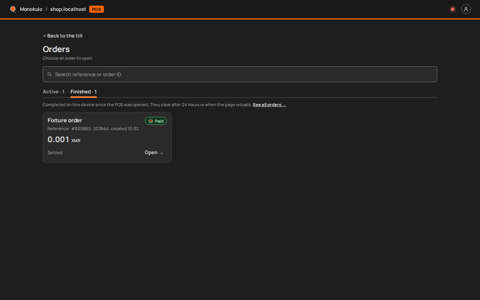 Finished tab, Desktop, dark
