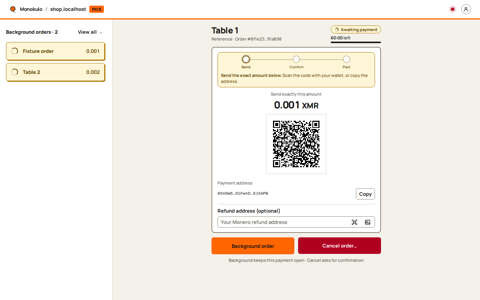 Tablet payment, Desktop, light