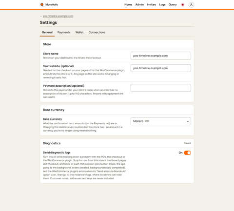 Store diagnostics on, Desktop, light
