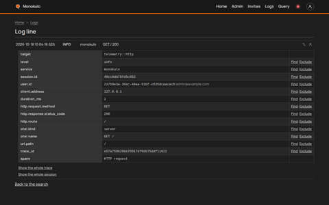 Line page no js, Desktop, dark