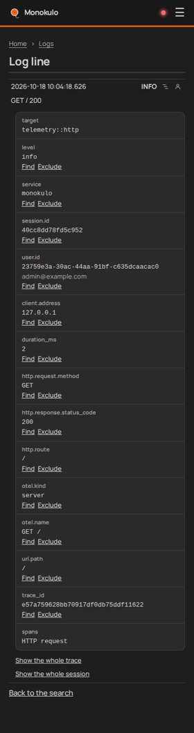 Line page no js, Phone portrait, dark