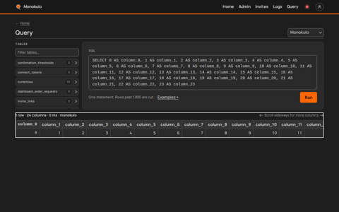 Query wide, Desktop, dark