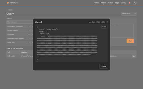 Query expanded, Desktop, dark