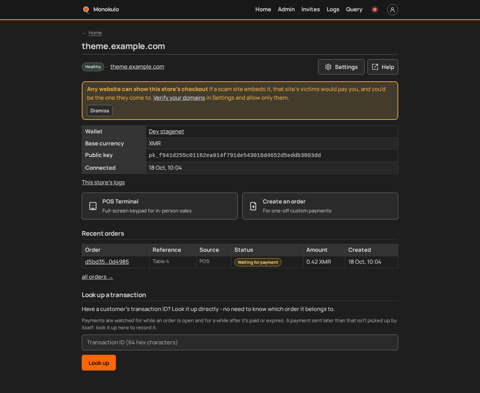 Store page, Desktop, dark